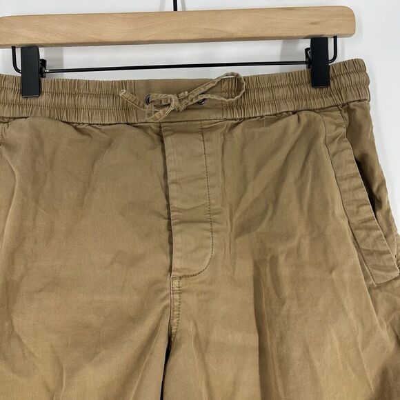 Everlane Shorts Size Medium Mens Khaki Brown Pull On Drawstring Chino Button Fly - Picture 2 of 7